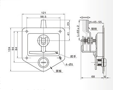 半挂车车用工具箱锁 正宗304不锈钢盒锁 嘉兴广来厂家直销--供应产品--企领网